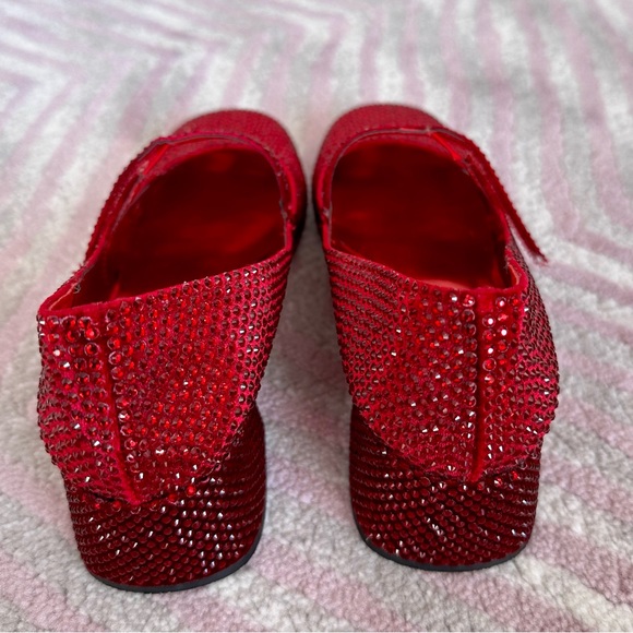 Jeffrey Campbell crystal embellished Mary Jane in red size 5.5 - Picture 3 of 4